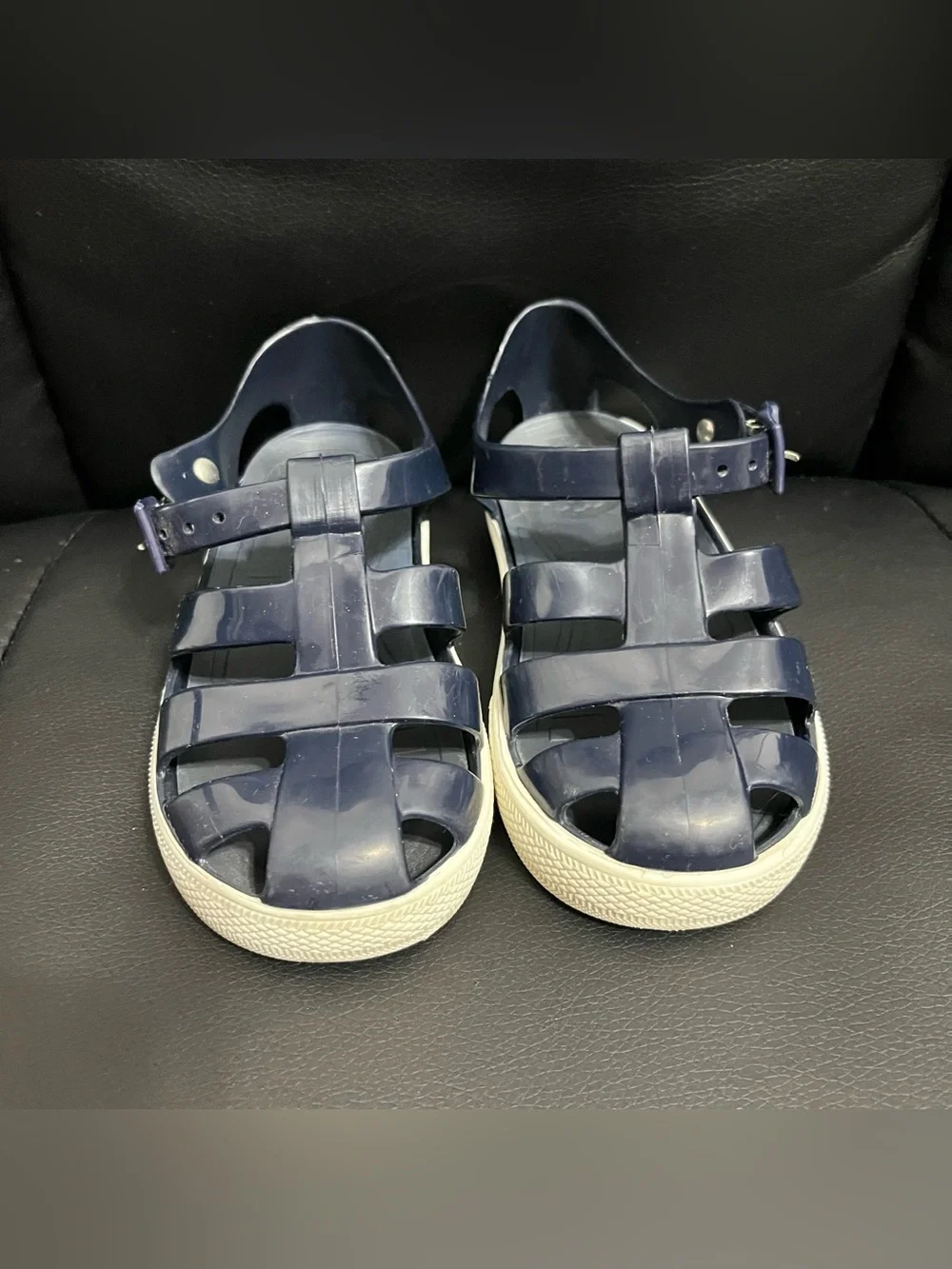 Igor Toddler Jelly Sandals navy blue size 9.5 (26)